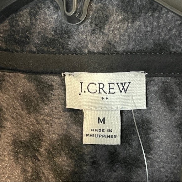 J Crew Quilted Fleece pullover size M - Picture 4 of 6